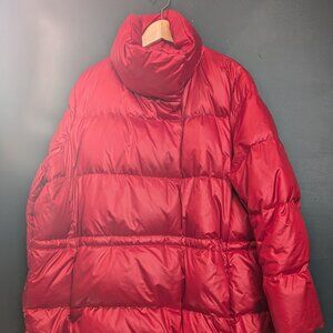 Down Satin Puffy Coat